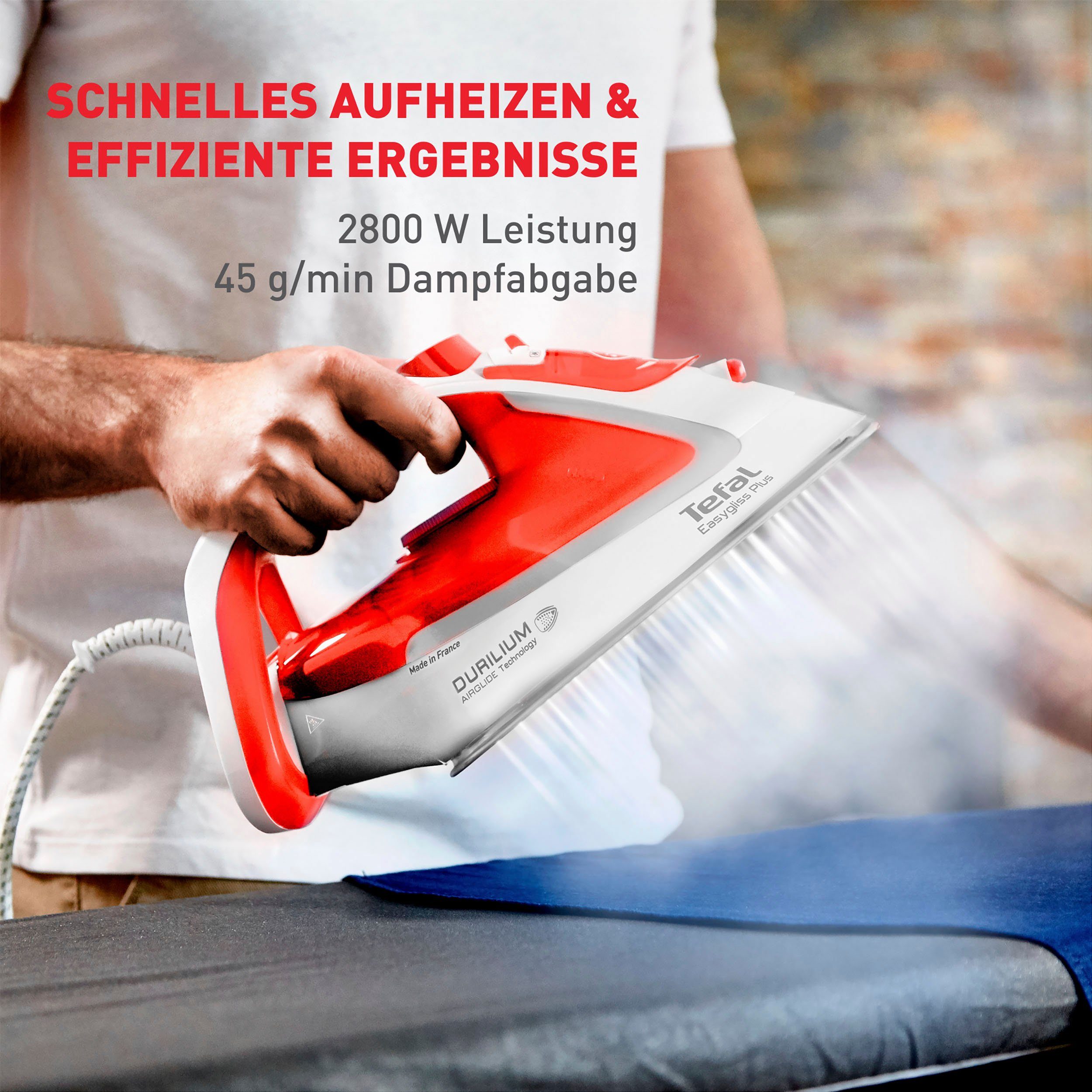 Tefal Dampfbügeleisen Tefal FV5738 Easygliss Plus, 2800 W