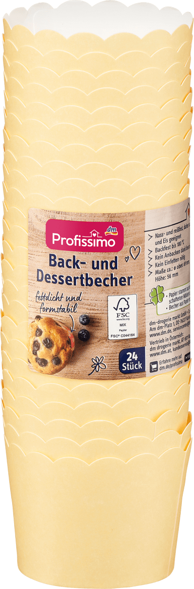 Back-& Dessertbecher, 24 St