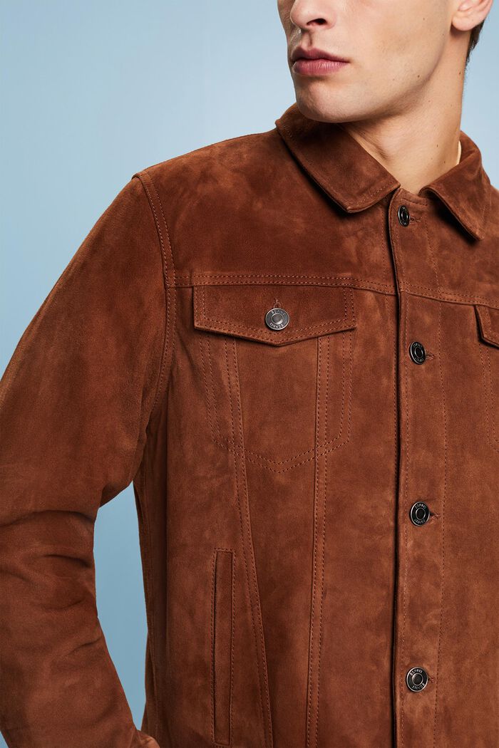 Truckerjacke aus Rauleder