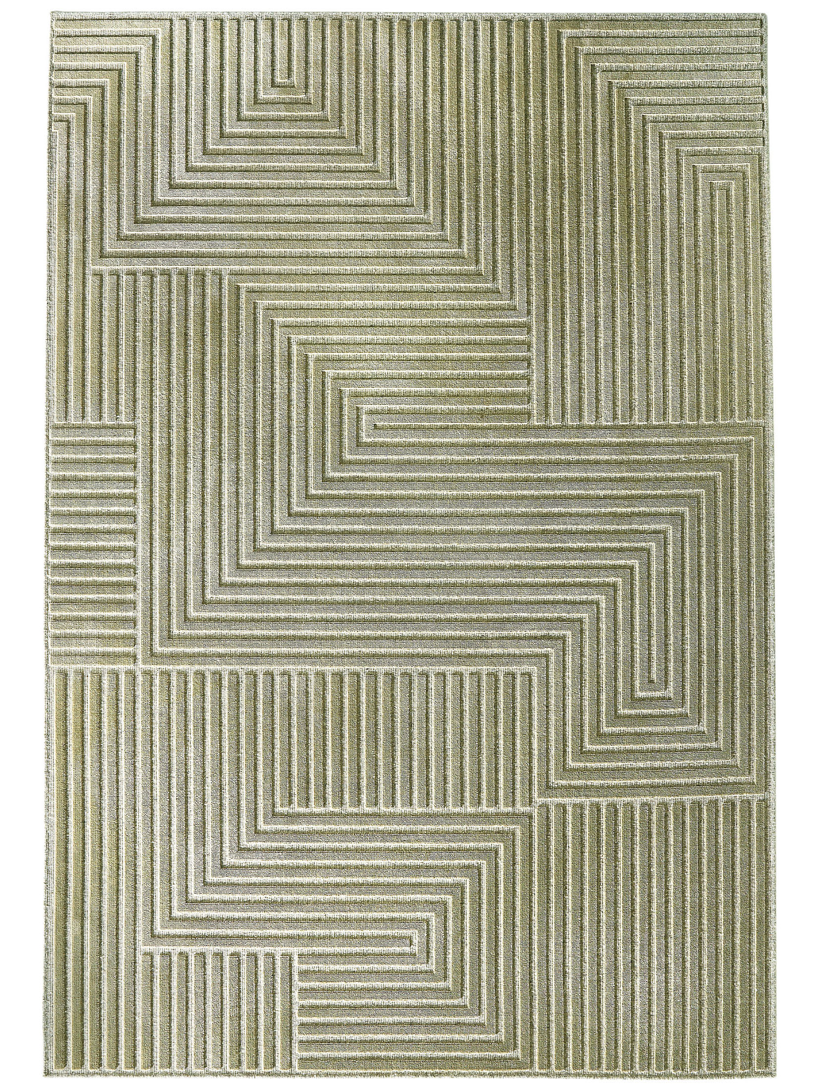 Clifton Moderner Teppich, Olive