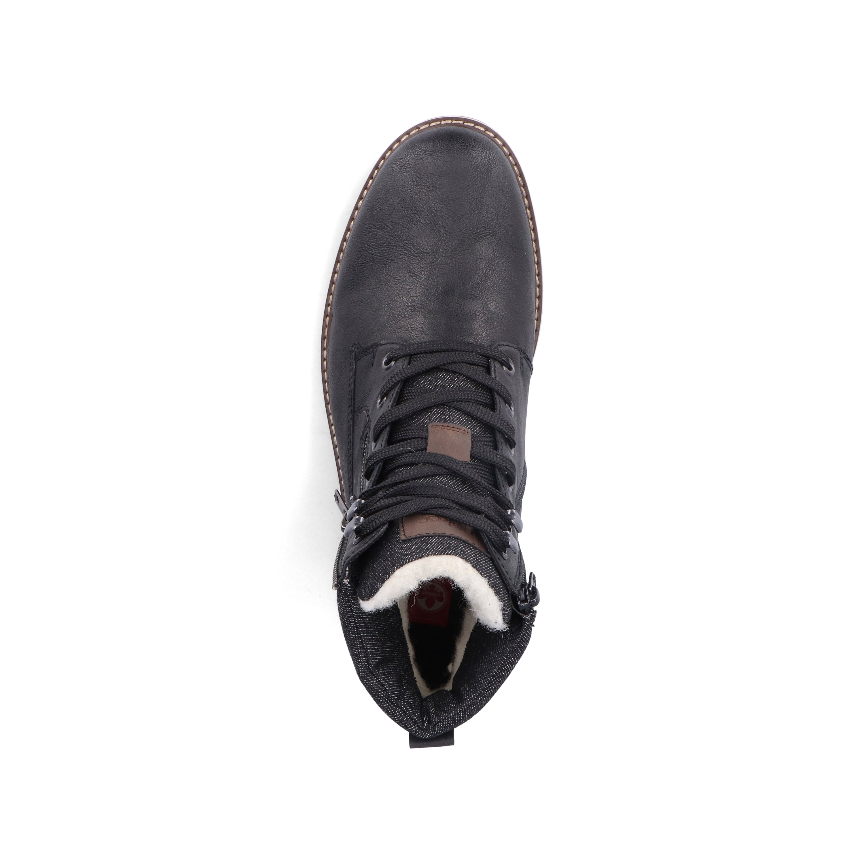 Rieker Herren Schnürstiefel nachtschwarz