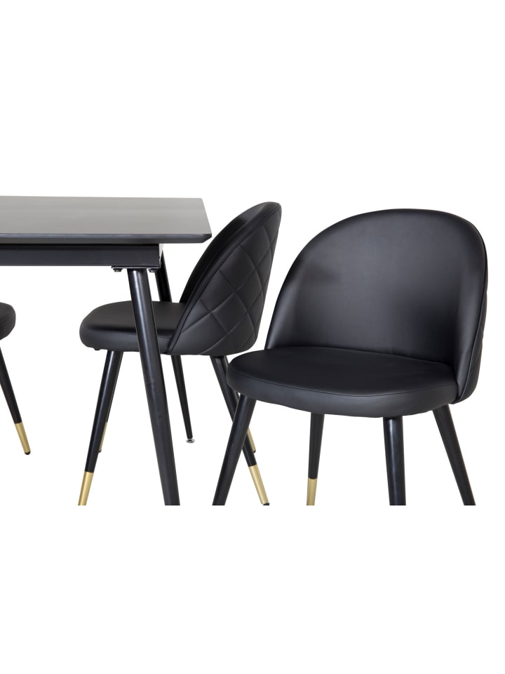 ebuy24 Essgruppe Silar 8 (5-teilig) Schwarz 90 x 120 cm günstig kaufen onesize