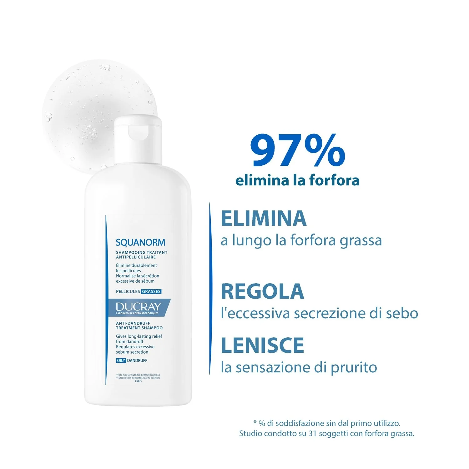 Champú anticaspa Squanorm para piel grasa con caspa - Champú anticaspa