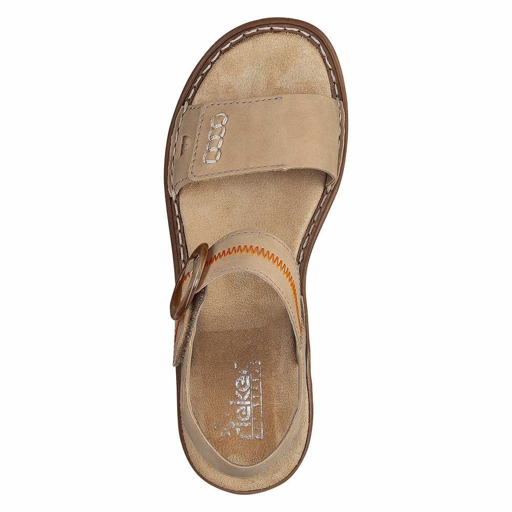 RIEKER Klassische Sandalen braun Sandale braun
