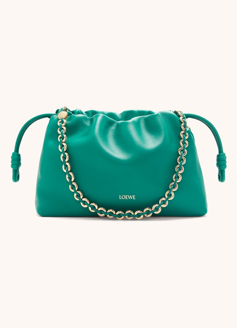 Geantă LOEWE Flamenco din piele de miel cu curea de umăr.