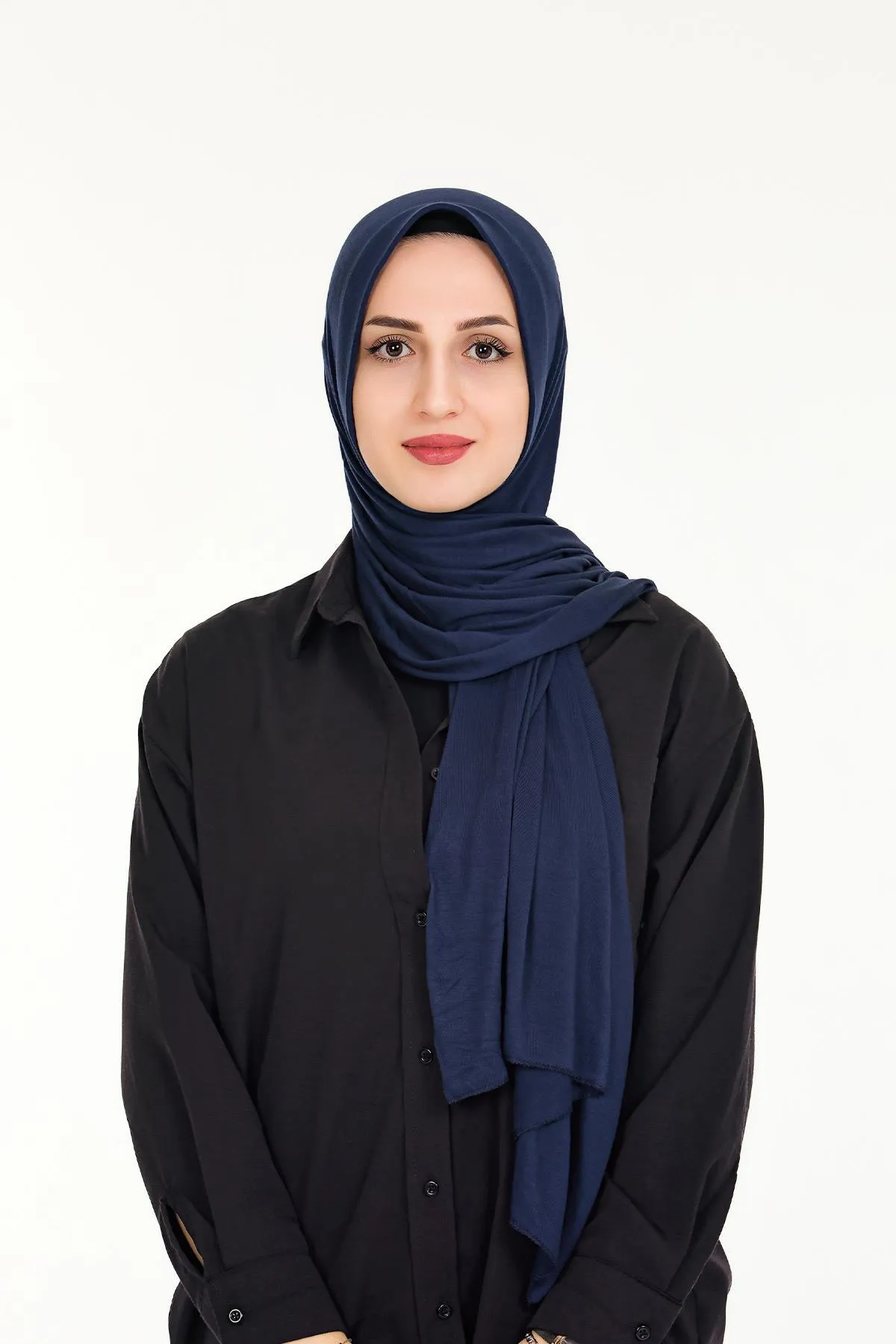 Sensu  Praktischer, aufsteckbarer Hijab-Schal aus gekämmter Baumwolle