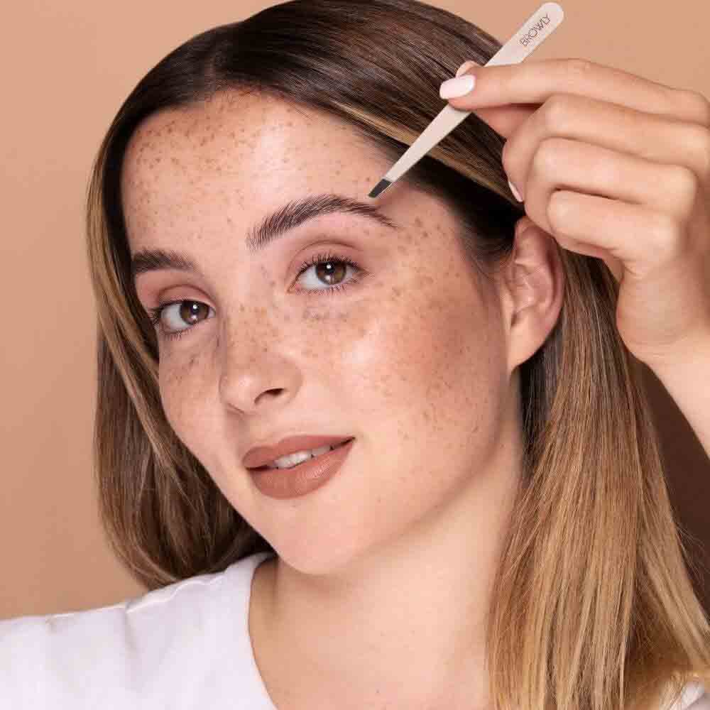 BROWLY Augenbrauen Accessoires Pinzette - schräg