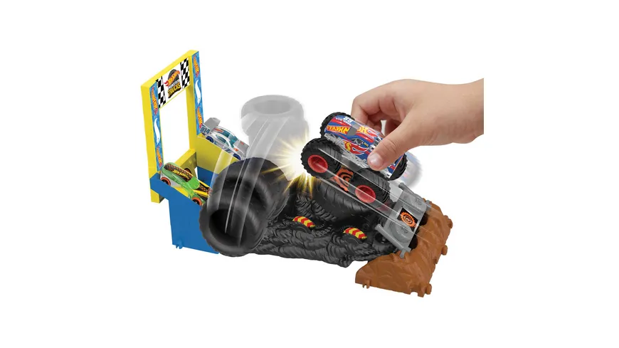 Hot Wheels Monster Trucks Arena Smashers Race Ace Smash Race-Challenge Spielset