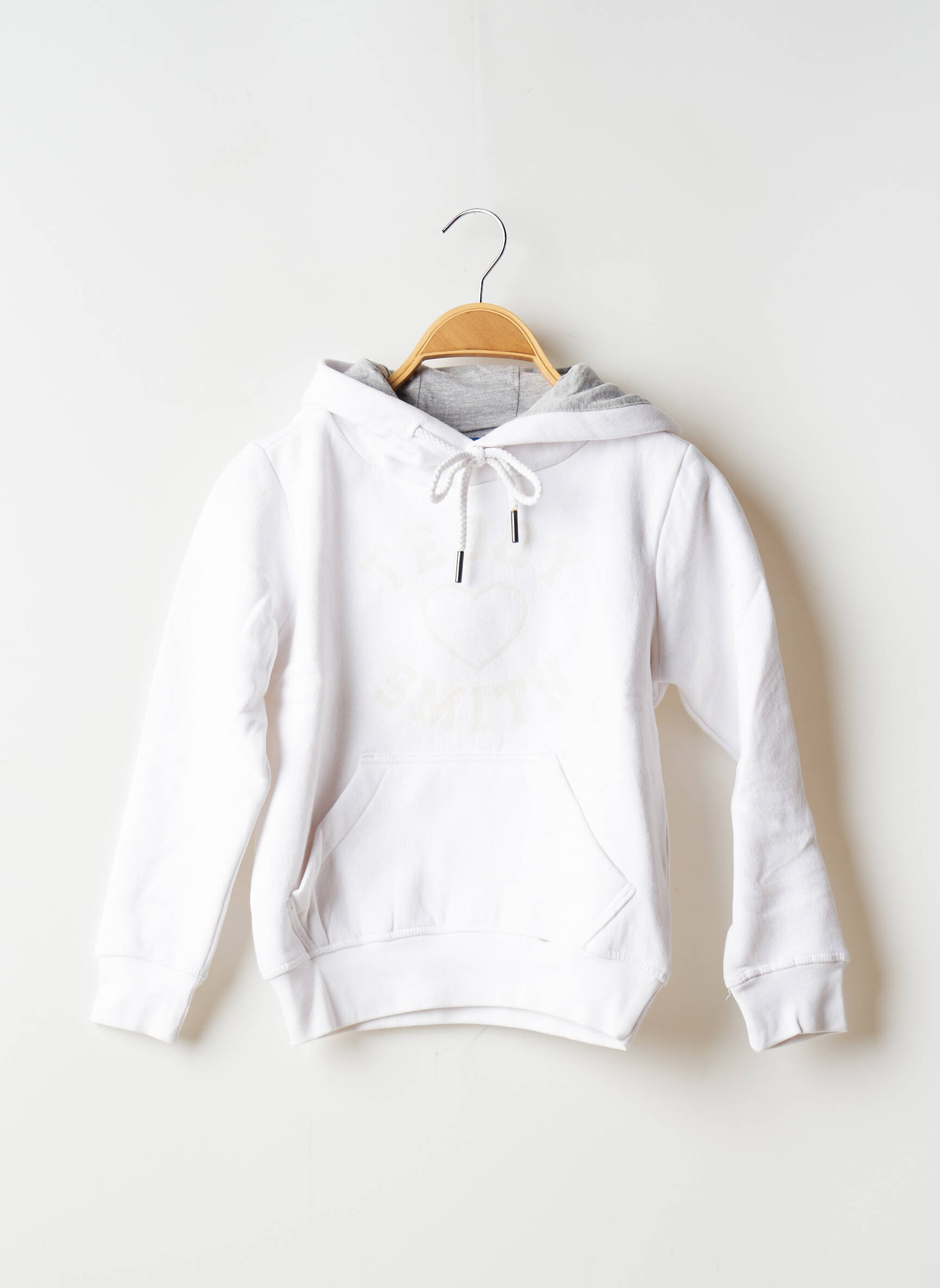 Teddy Smith Sweat Capuche Fille couleur blanc