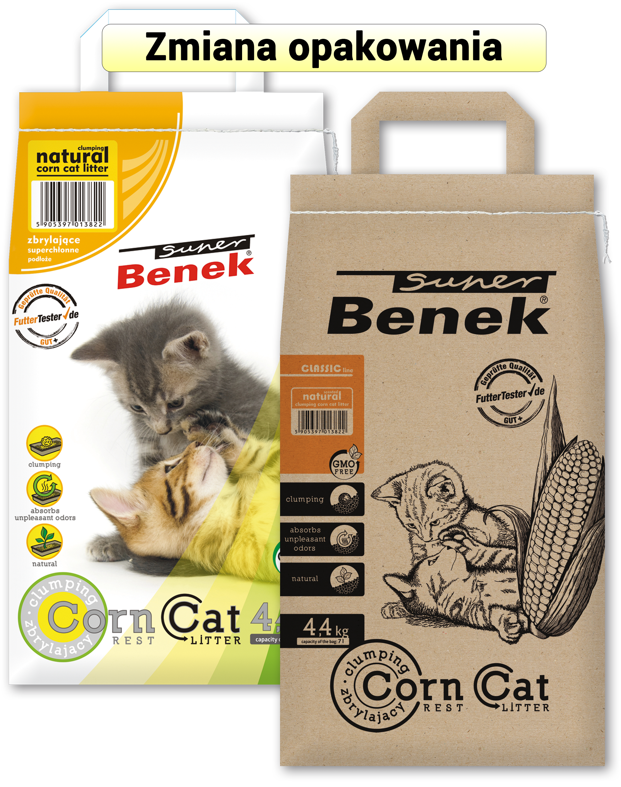 Benek Katzenstreu Benek Super Corn Cat 7L
