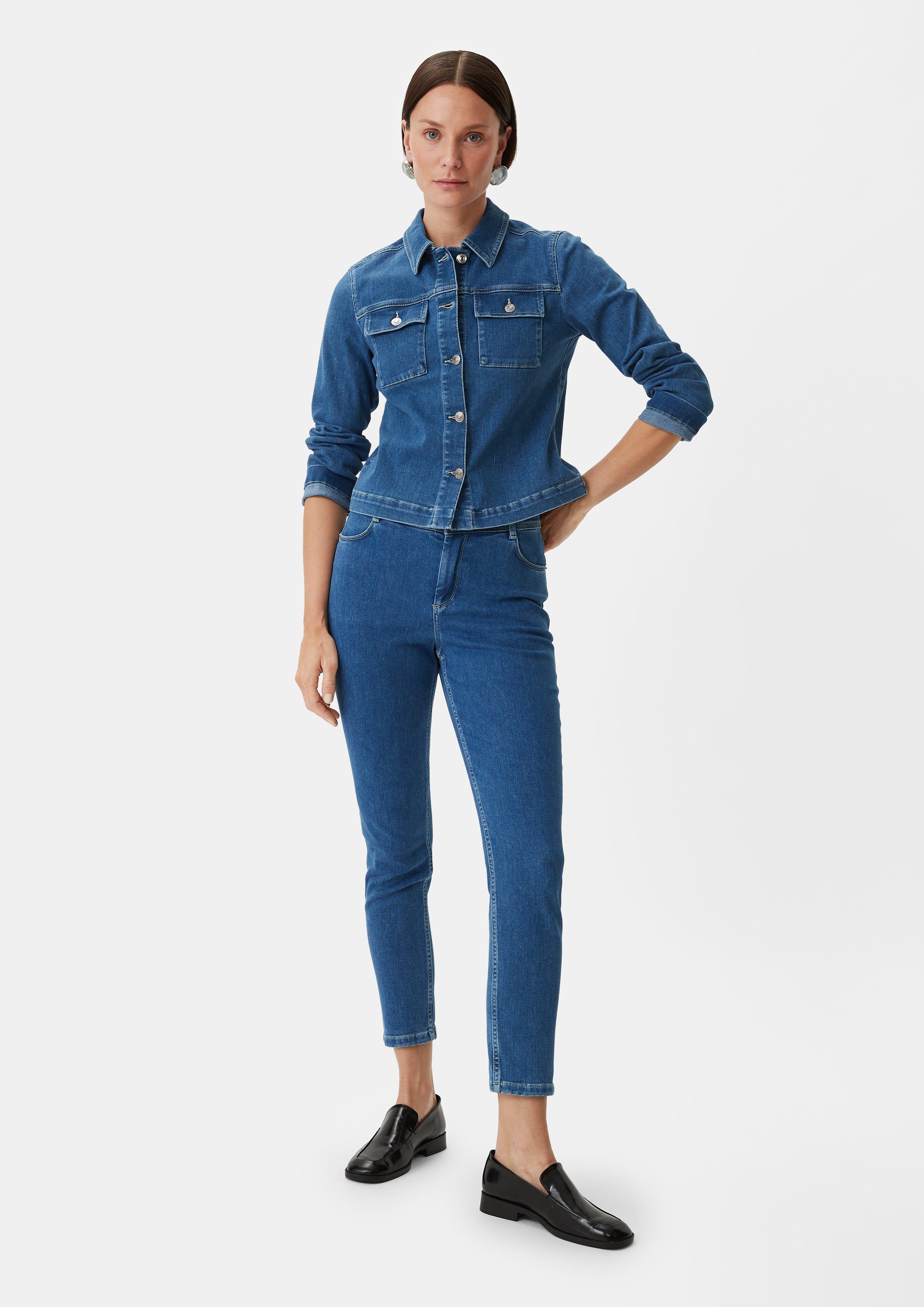 Slim fit: Ankle Jeans - blau
