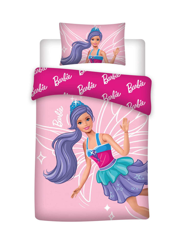 Mattel Bettwäsche Barbie in rosa günstig kaufen onesize