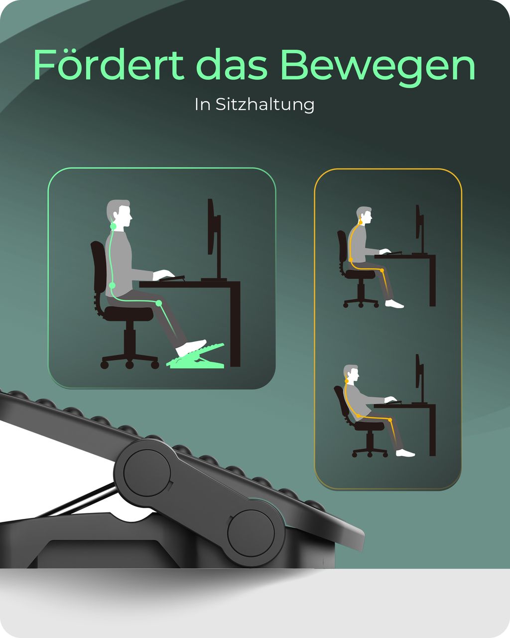 ICY BOX IB-EWA111-FT, Ergonomische Fußstütze