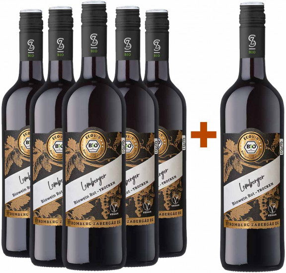 5+1 Paket Lemberger trocken BIO - Weingärtner Stromberg-Zabergäu