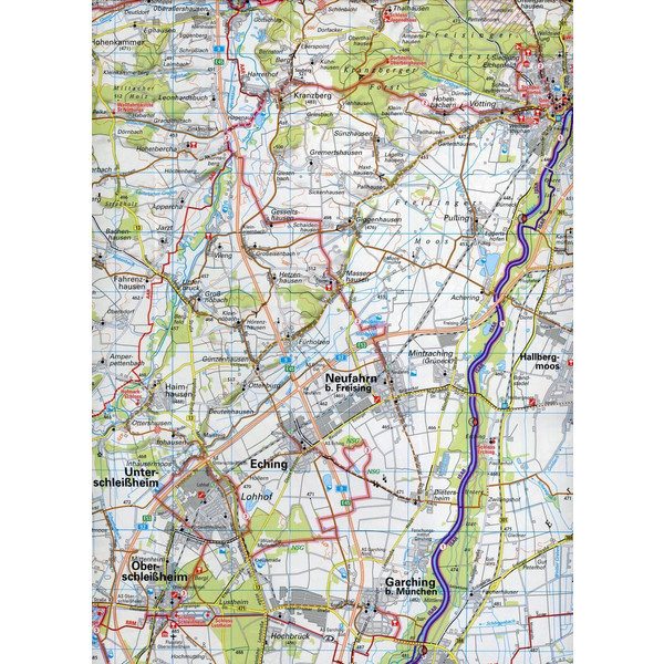 ADFC-Regionalkarte München und Umgebung, 1:75.000 - Fahrradkarte