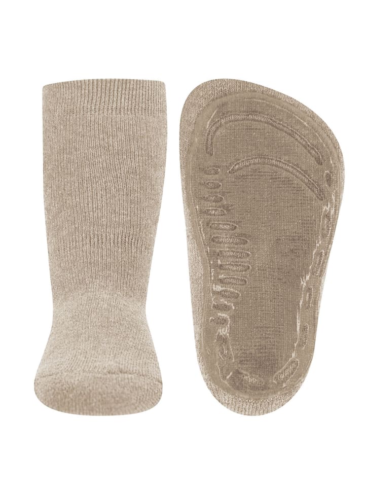 ewers Stoppersocken Uni in dunkel beige meliert günstig kaufen