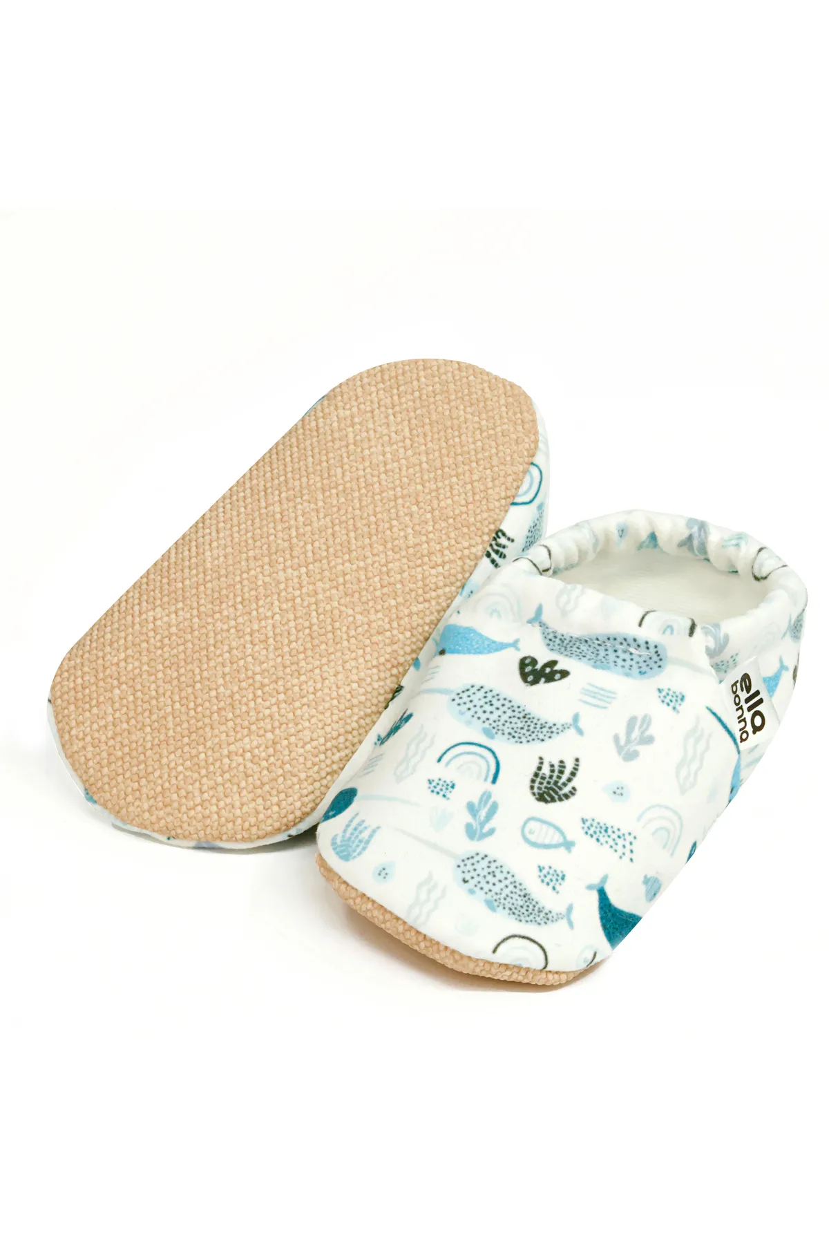 Ella Bonna  Rutschfeste Sohle, Einhorn-Fisch-Babyschuhe, Heimstiefel, Hausschuhe, Kinderzimmerschuhe, Hausschuhe