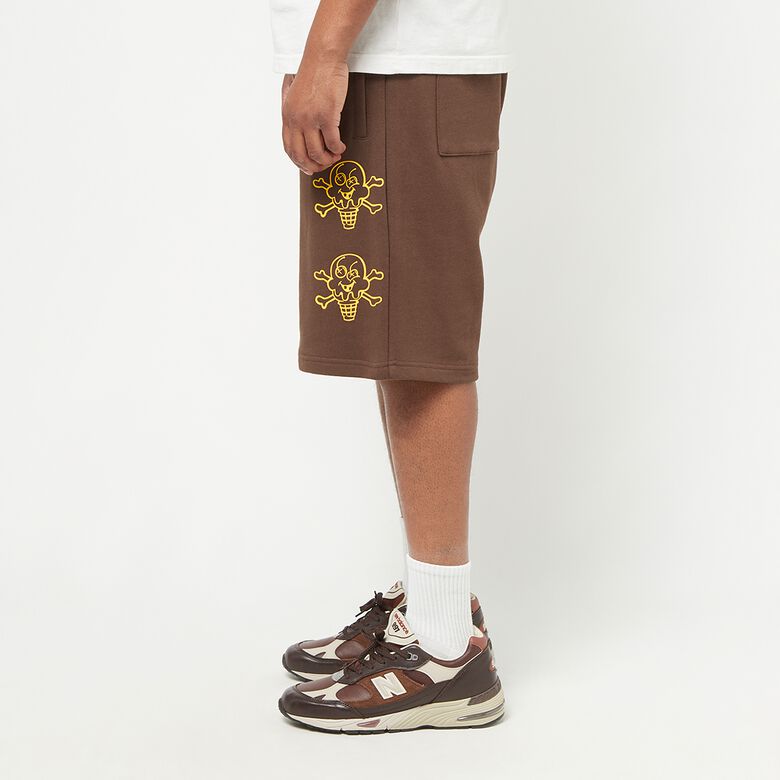 ICECREAM Cones And Bones Sweatshorts brown