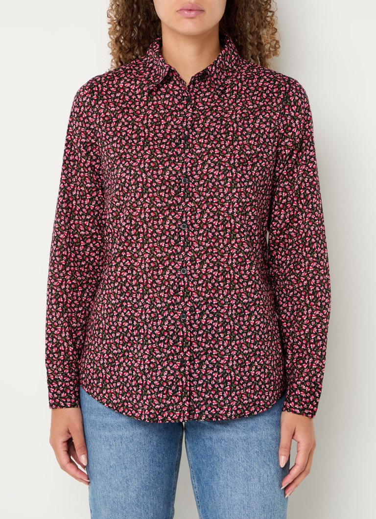 Benetton  Blouse met print en stretch
