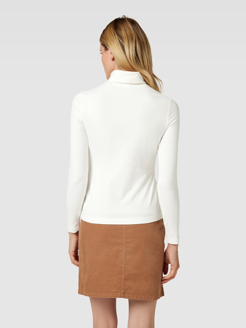 Longsleeve mit Rollkragen in offwhite