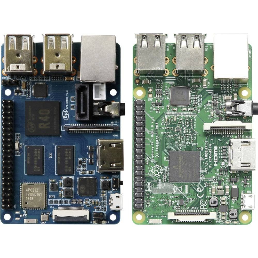 Banana PI M2 Berry, Sata, GB-LAN, 4x1.2GHZ Barebone-PC