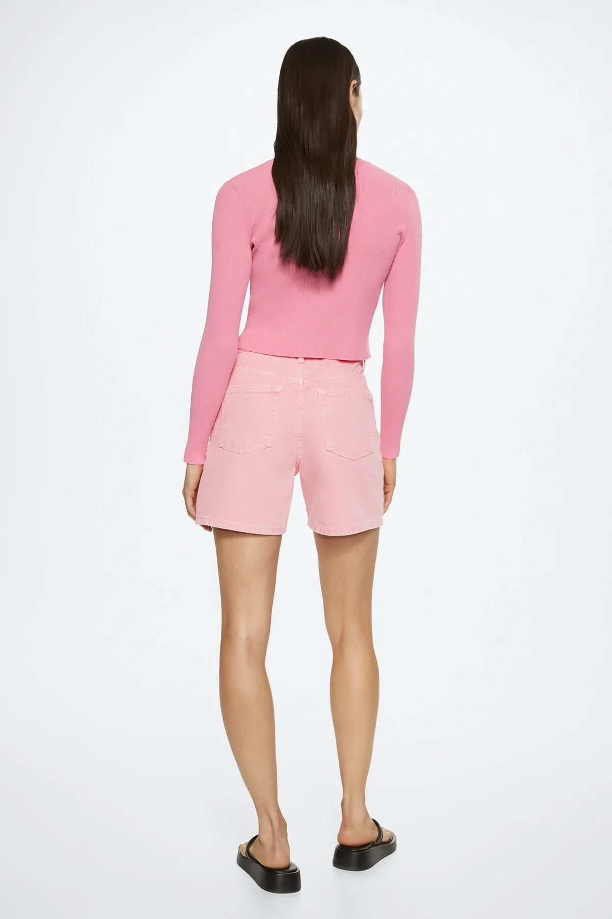 MANGO  Shorts - Rosa - Mittlerer Bund