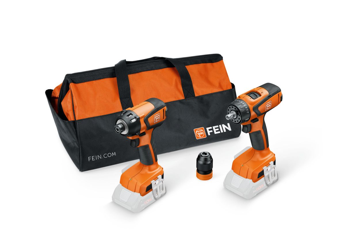 Fein 99100000835 Kombinovaná nabídka 2 strojů ASCD 18-200 W4 + ASCM 18 QSW bez baterie a nabíječky ve sportovní tašce