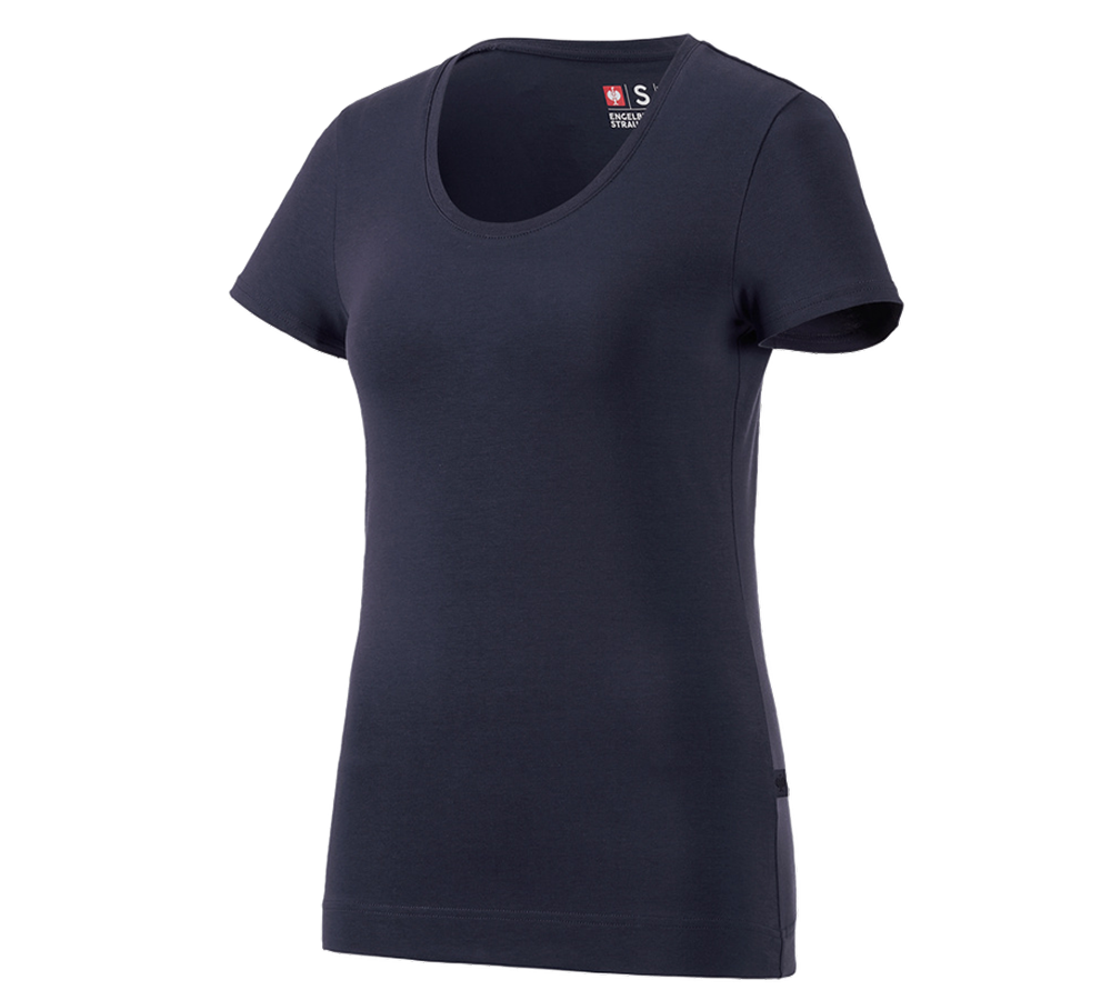 e.s. T-Shirt cotton stretch, Damen