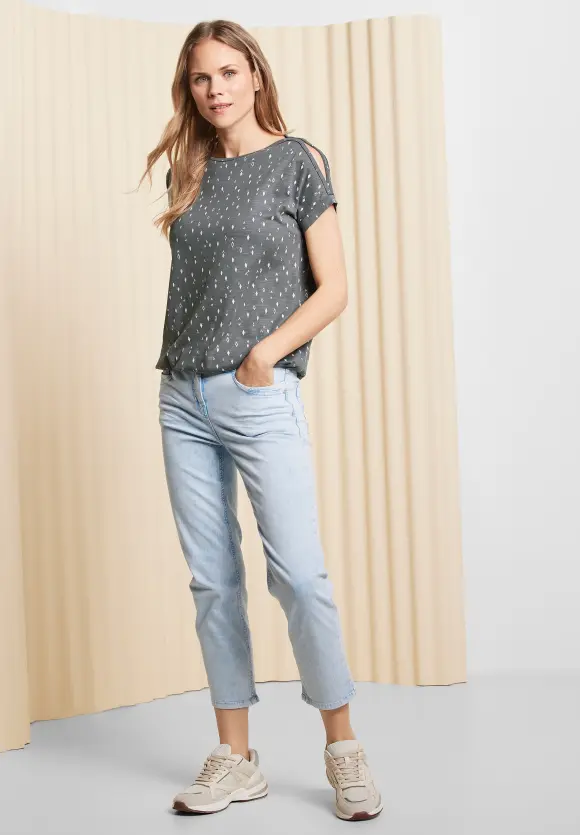 CECIL Shirt mit Schulterschlitz