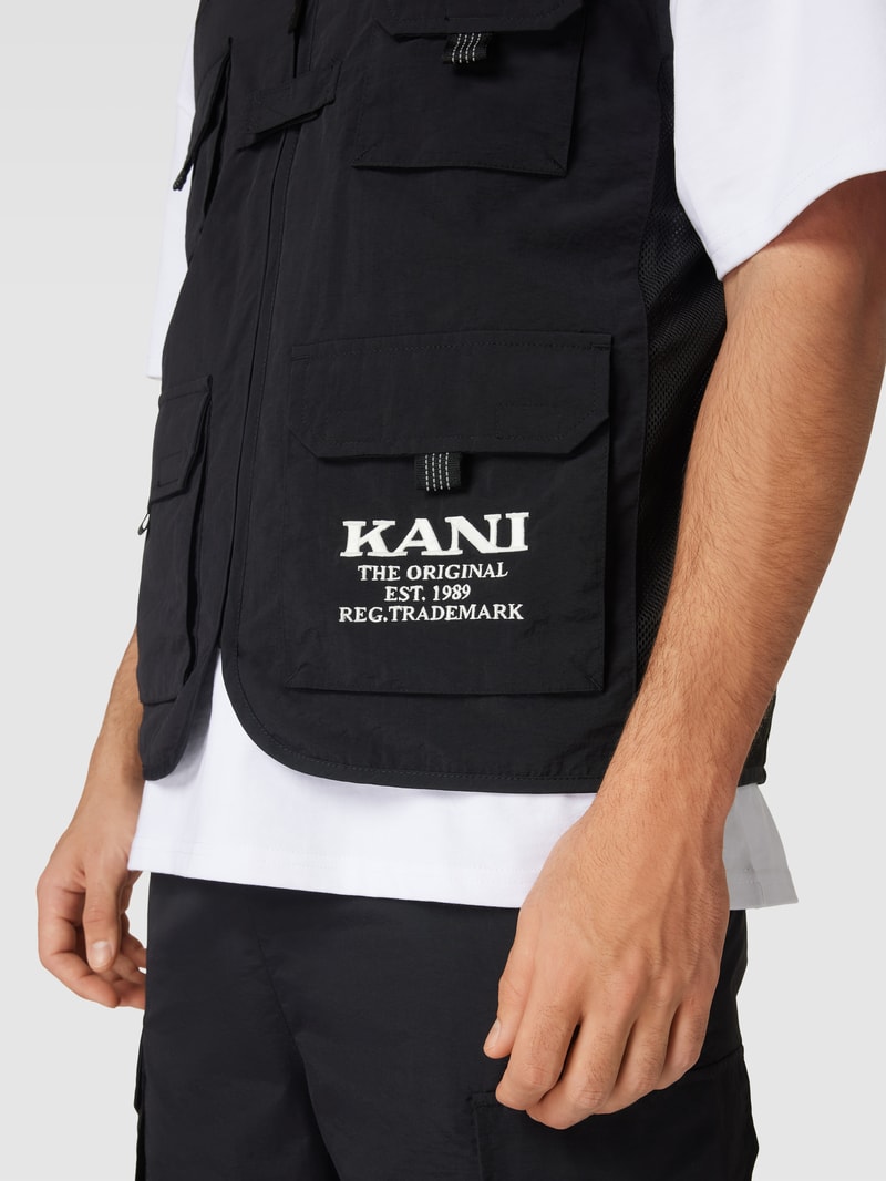 Weste mit Cargotaschen - P&C x Karl Kani in schwarz