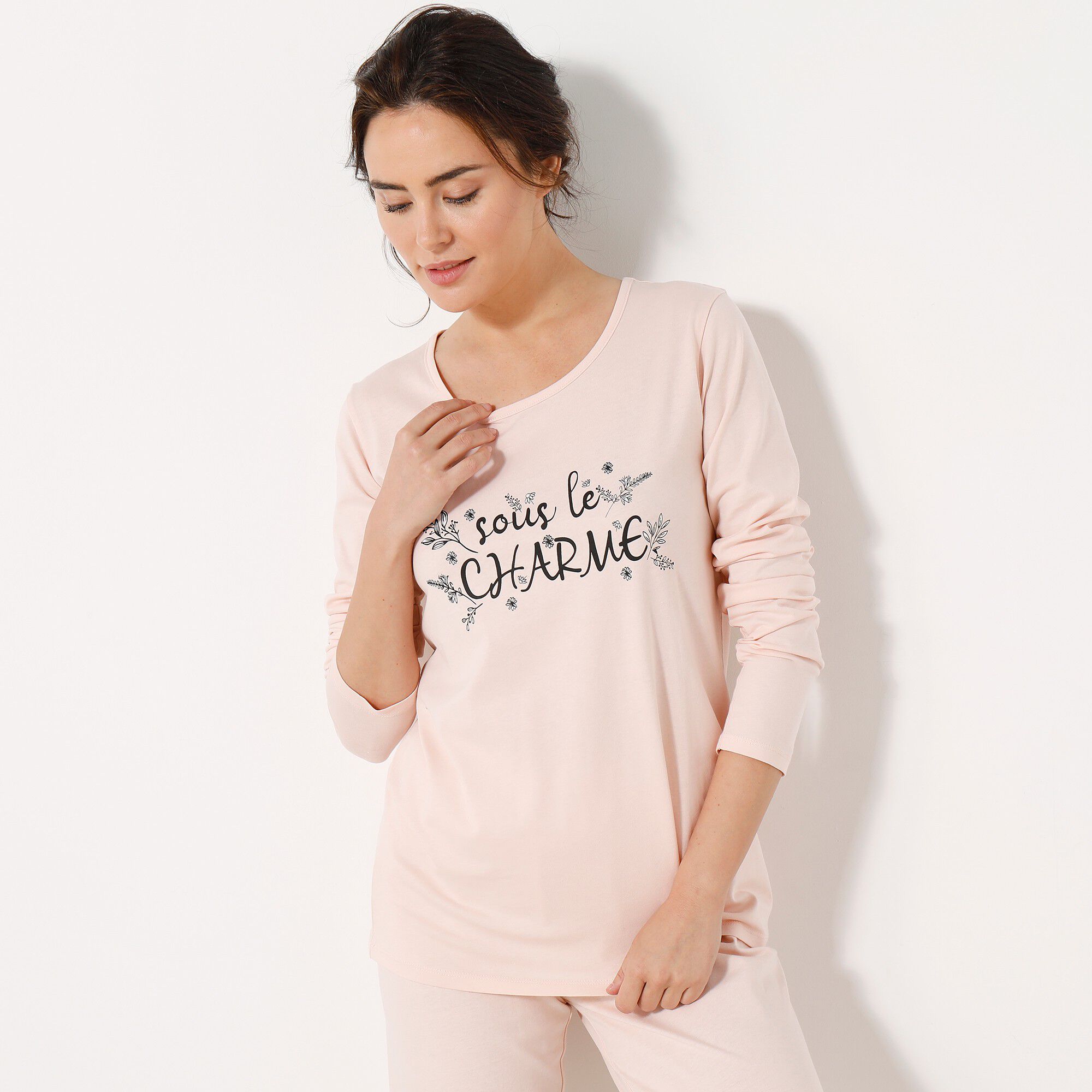 Pyjama manches longues motif 