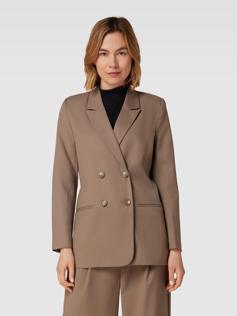 Blazer mit Paspeltaschen Modell 'Paula' in haselnuss braun