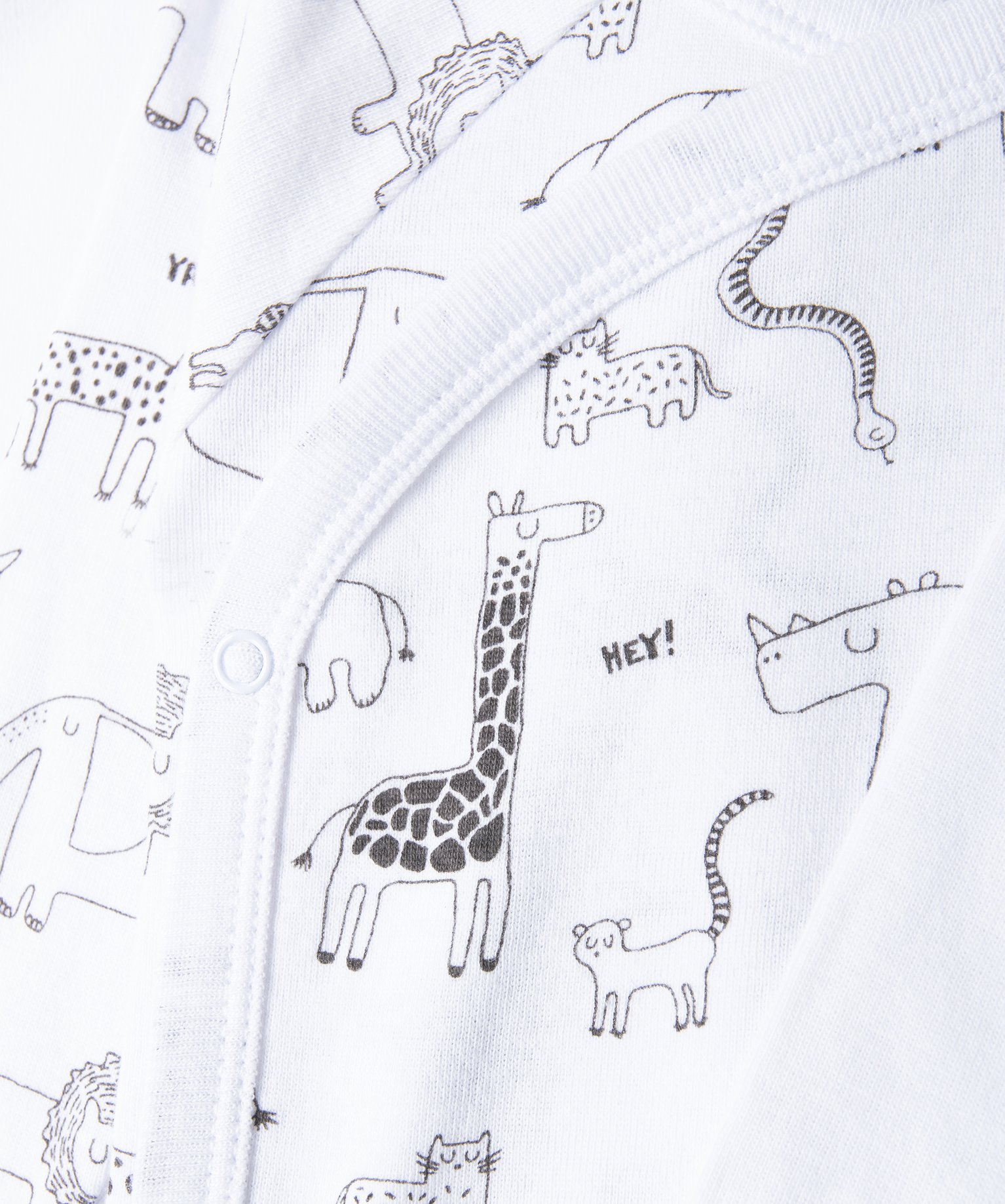 Body bébé à manches longues fermeture croisée (lot de 3) blanc | GEMO