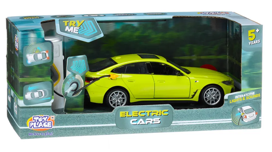 Müller - Toy Place - Elektroauto mit Ladestation, 1 Stück, sortiert