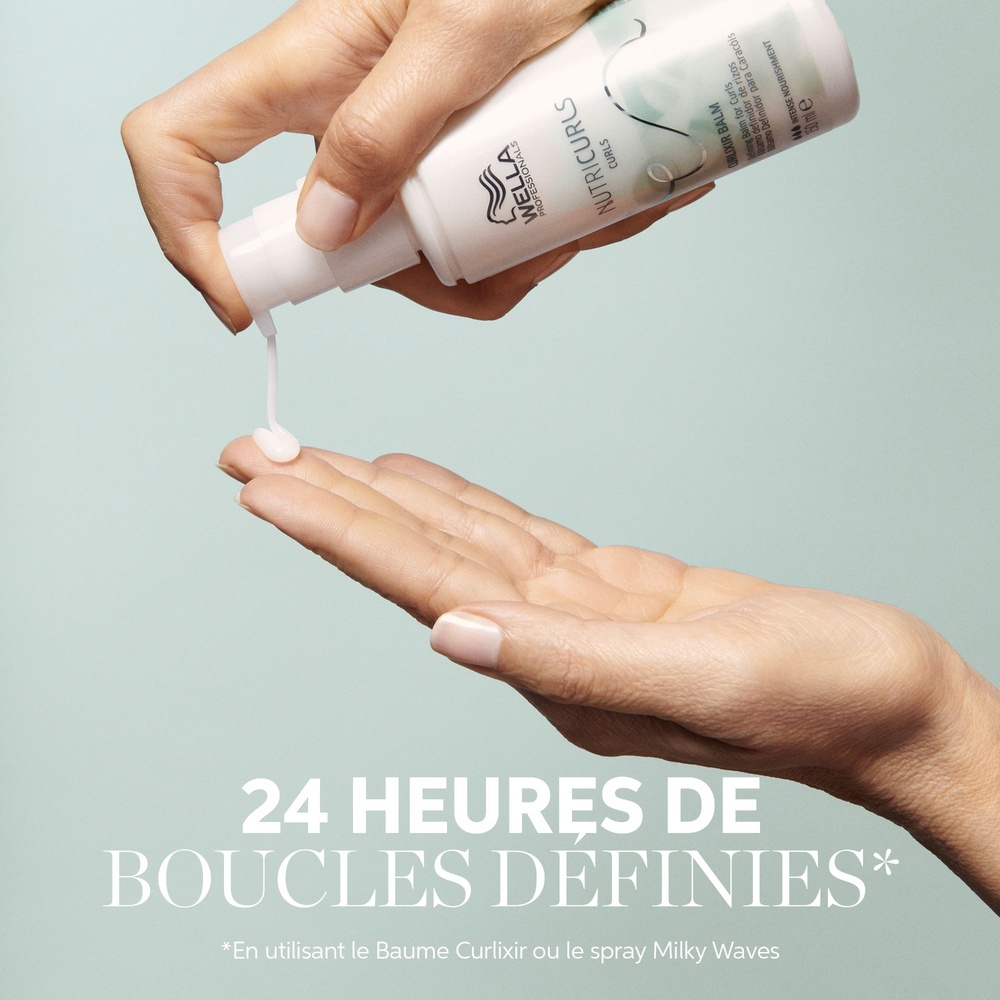 Wella Nutricurls Curlixir baume de définitionde boucles pour cheveux bouclés Soin sans rinçage