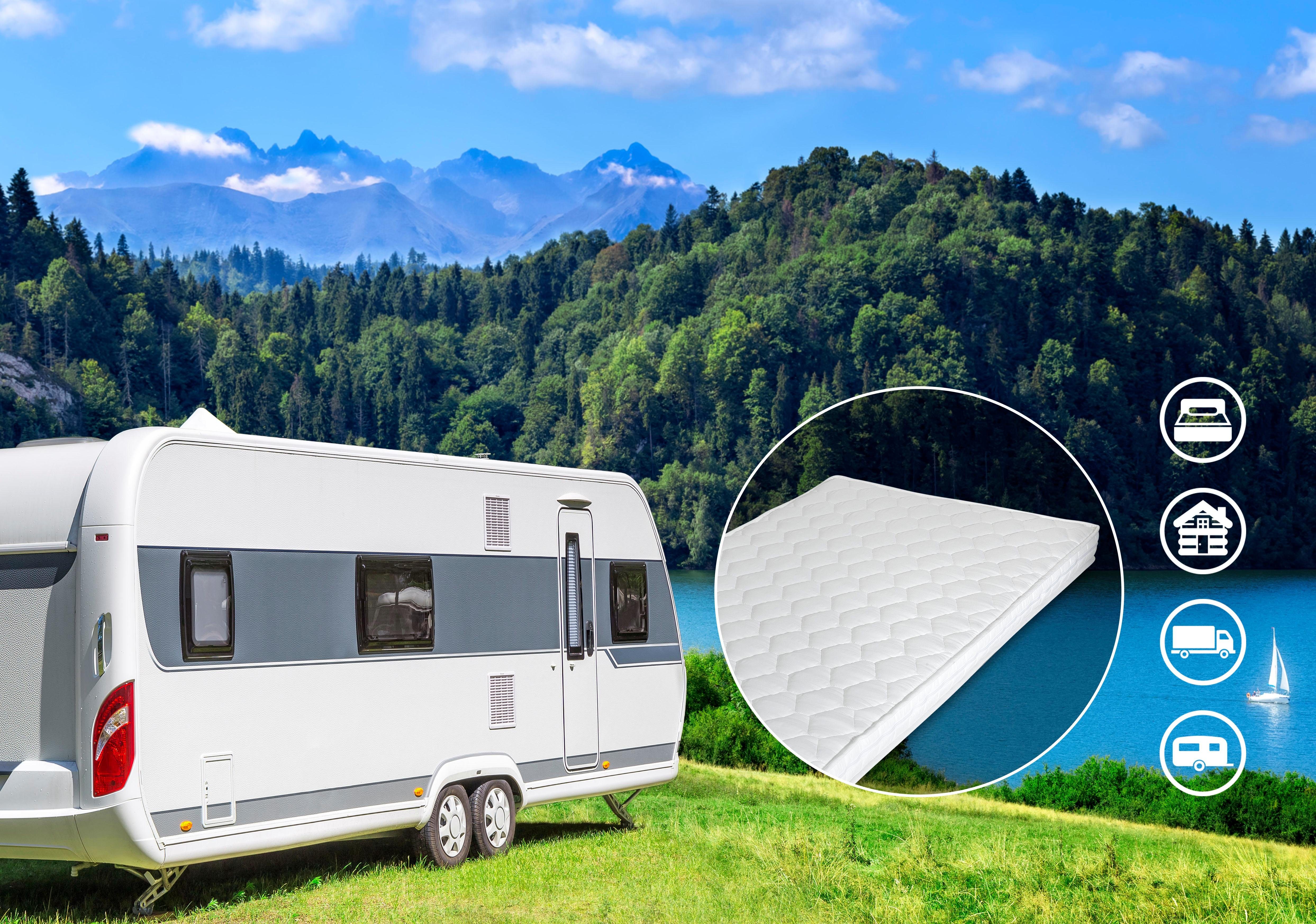 Komfortschaummatratze Matratze Caravan, DI QUATTRO, 10 cm hoch, Matratze in verschiedenen Größen erhältlich, atmungsaktive Matratze