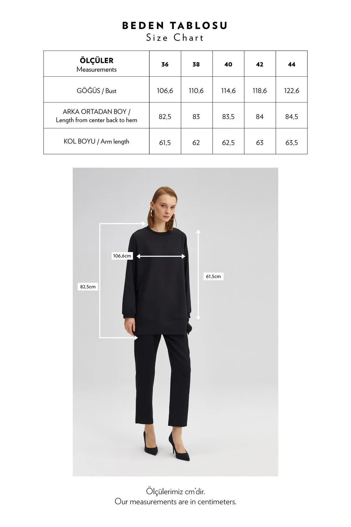 Touché Privé  Tunika - Schwarz - Regular Fit