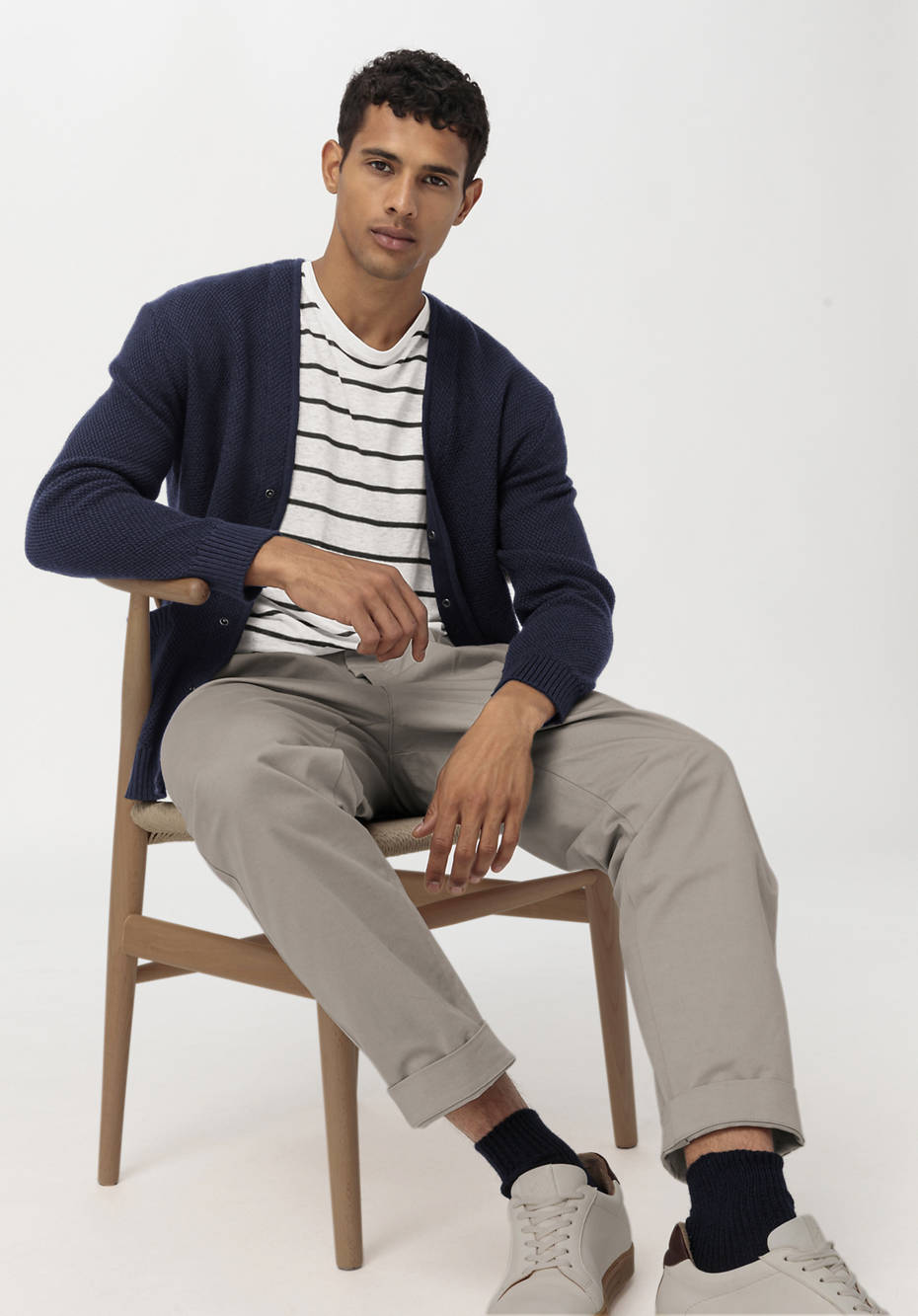 Hose Relaxed Fit aus Bio-Baumwolle mit Hanf