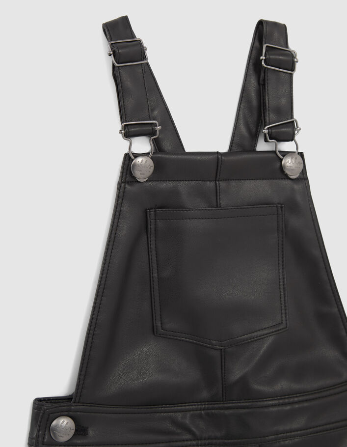 Salopette noire esprit rock fille