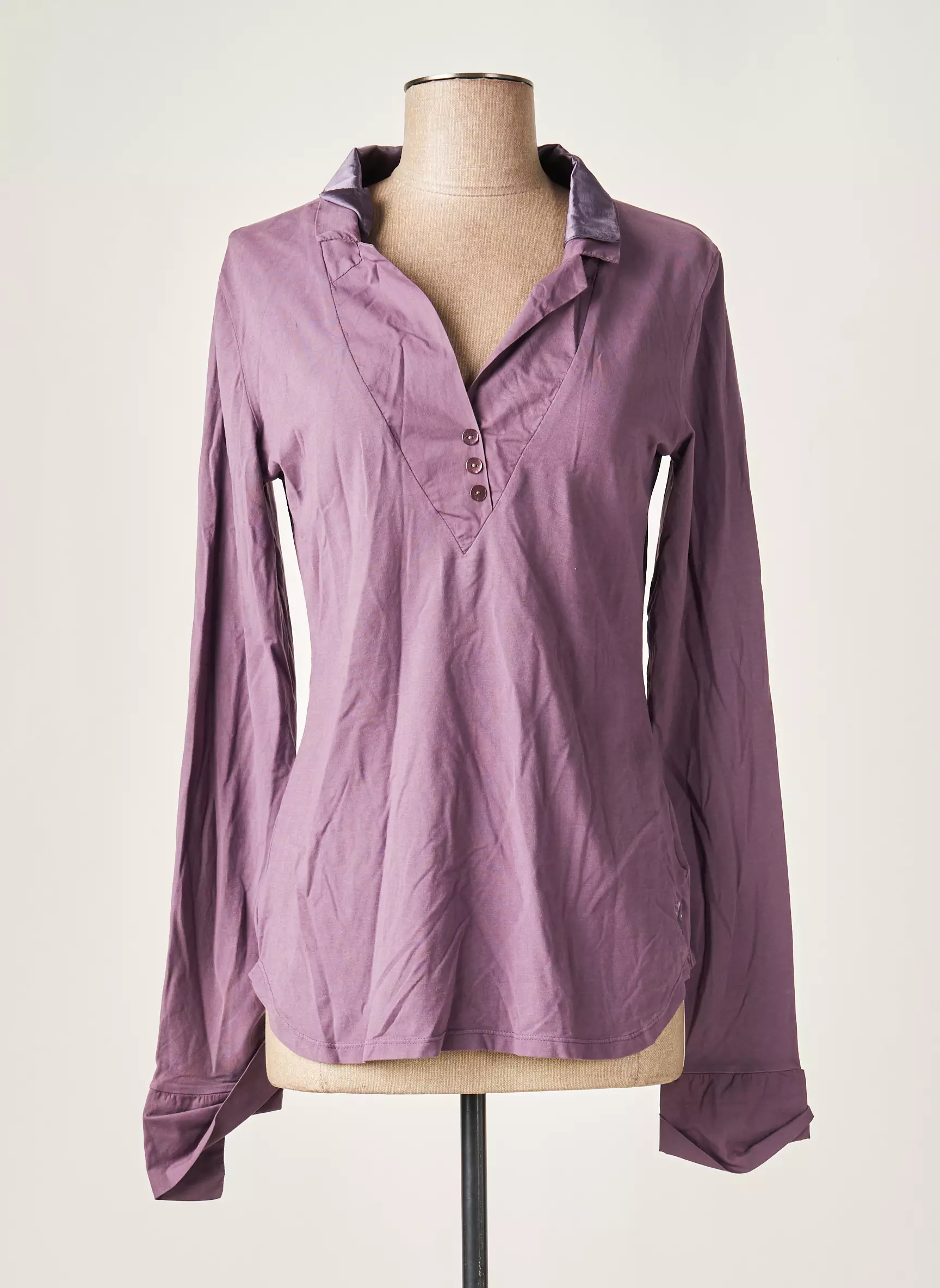 European Culture Tshirts Femme couleur violet