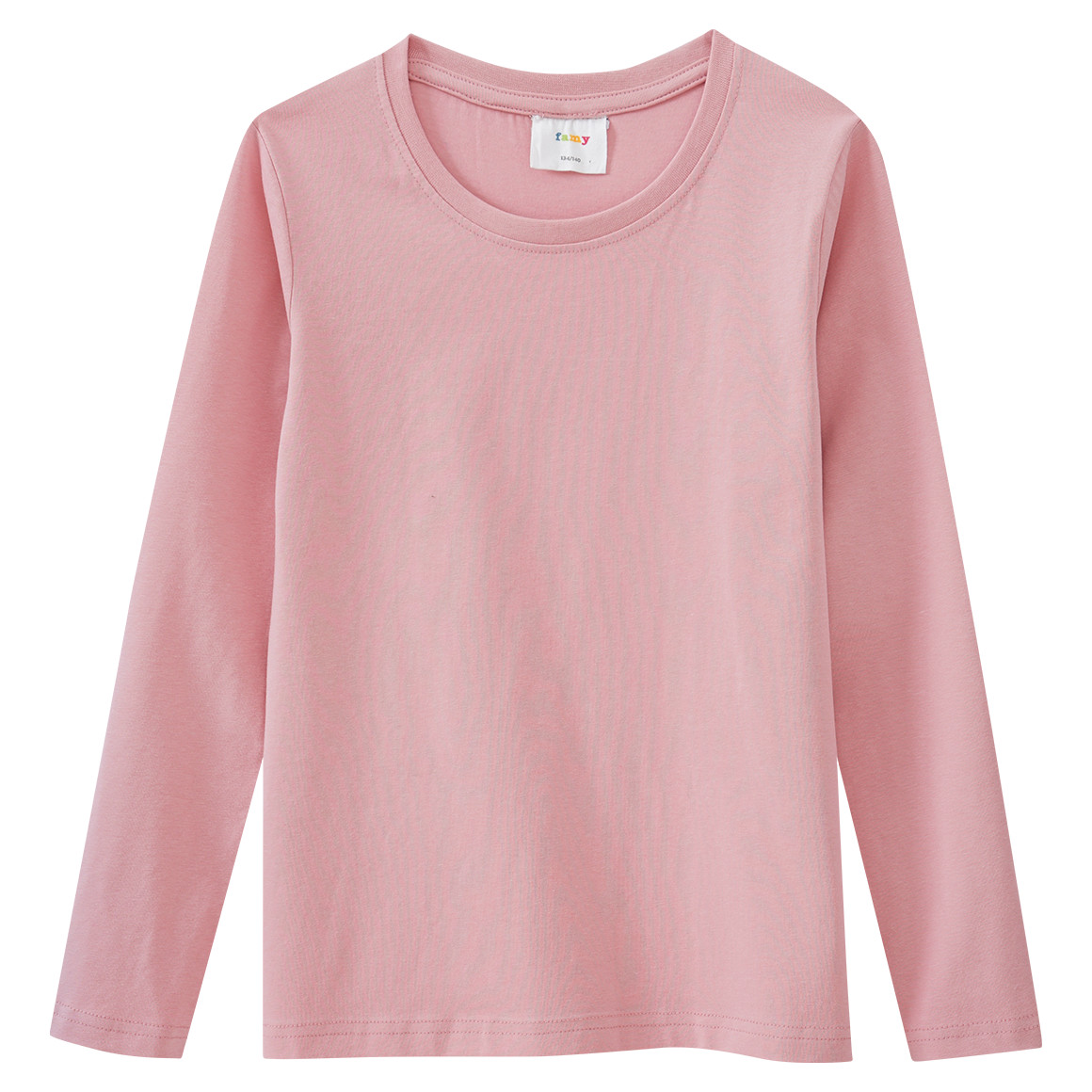 2 Mädchen Langarmshirts im Basic-Style