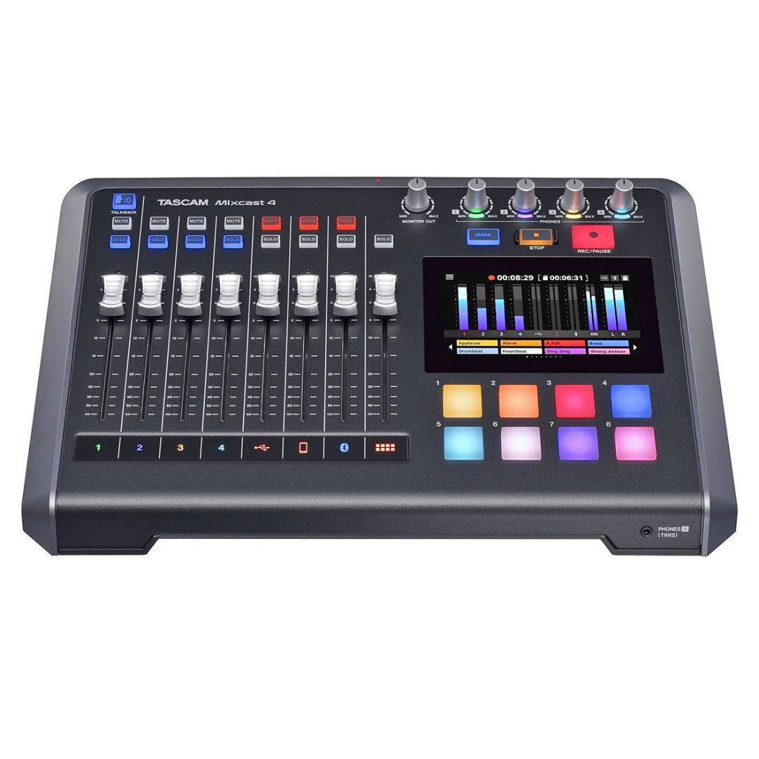 Tascam Mischpult Tascam Mixcast 4 Podcast-Station mit Speicherkarte