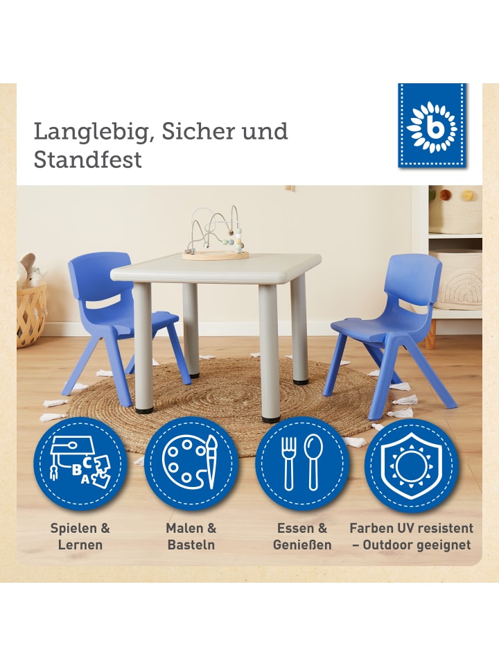 Bieco Spielwaren Kinderstuhl bis 80 kg belastbar in Blau günstig kaufen onesize