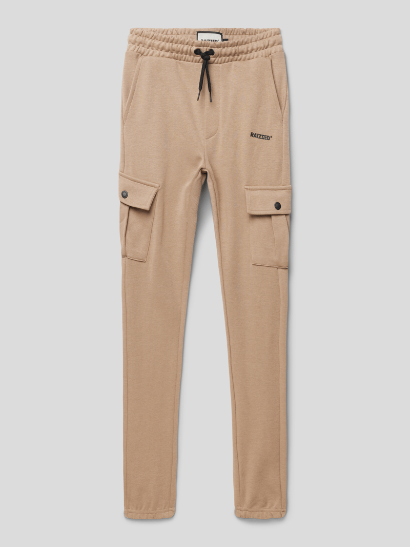 Sweatpants mit Cargotaschen Modell 'SUMTER' in hellbraun