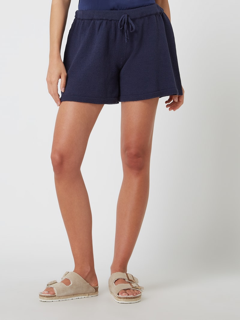 Shorts mit Baumwoll-Anteil in marineblau