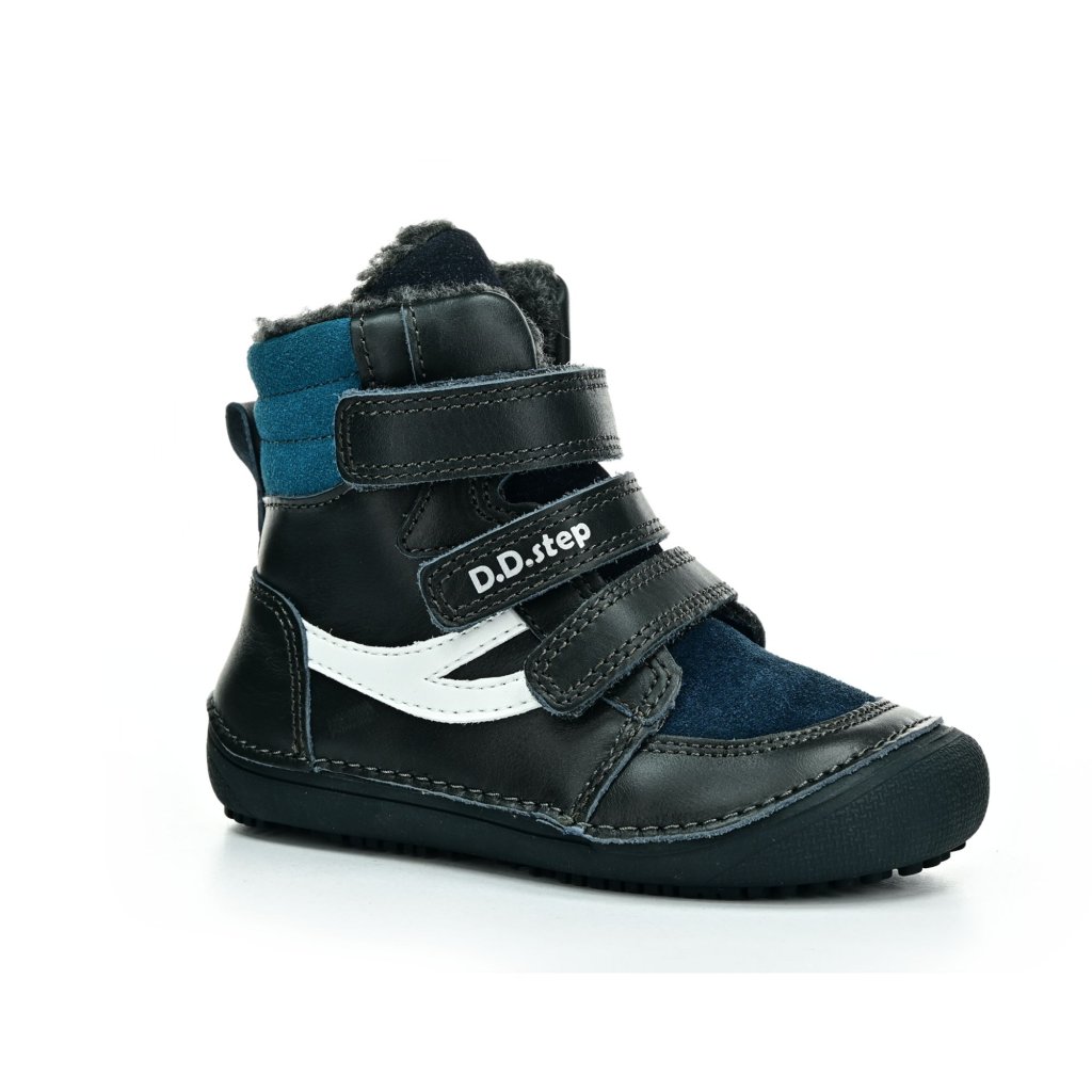 D.D.Step W063-42754 Royal Blue Winterbarfußschuhe