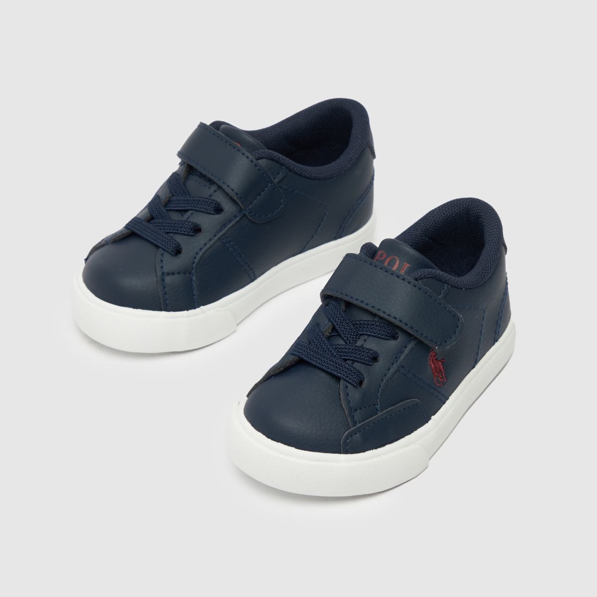 Polo Ralph Lauren marinblå & vita Theron IV pojkar småbarnssneakers