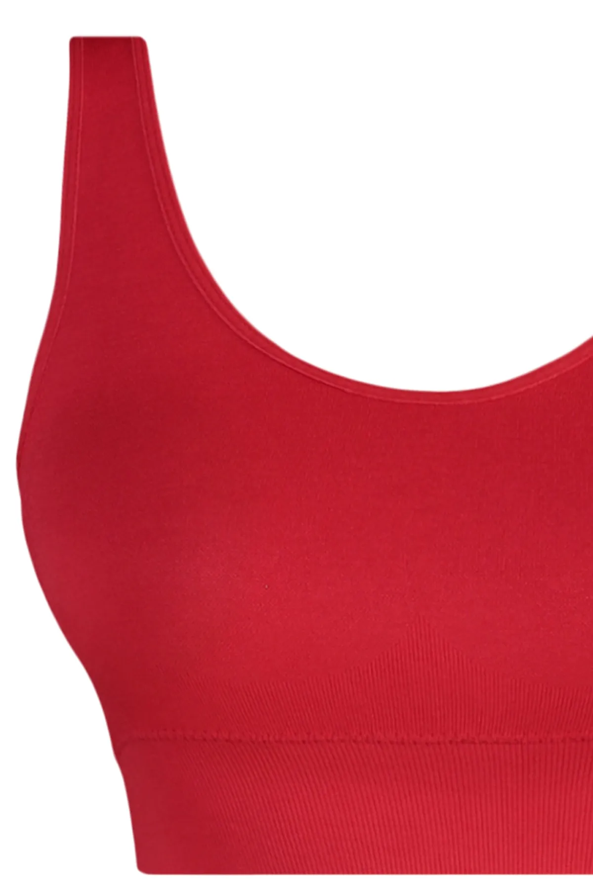 Trendyol Collection  Roter nahtloser/nahtlos unterstützter/formender gestrickter Sport-BH TWOAW23SS00019