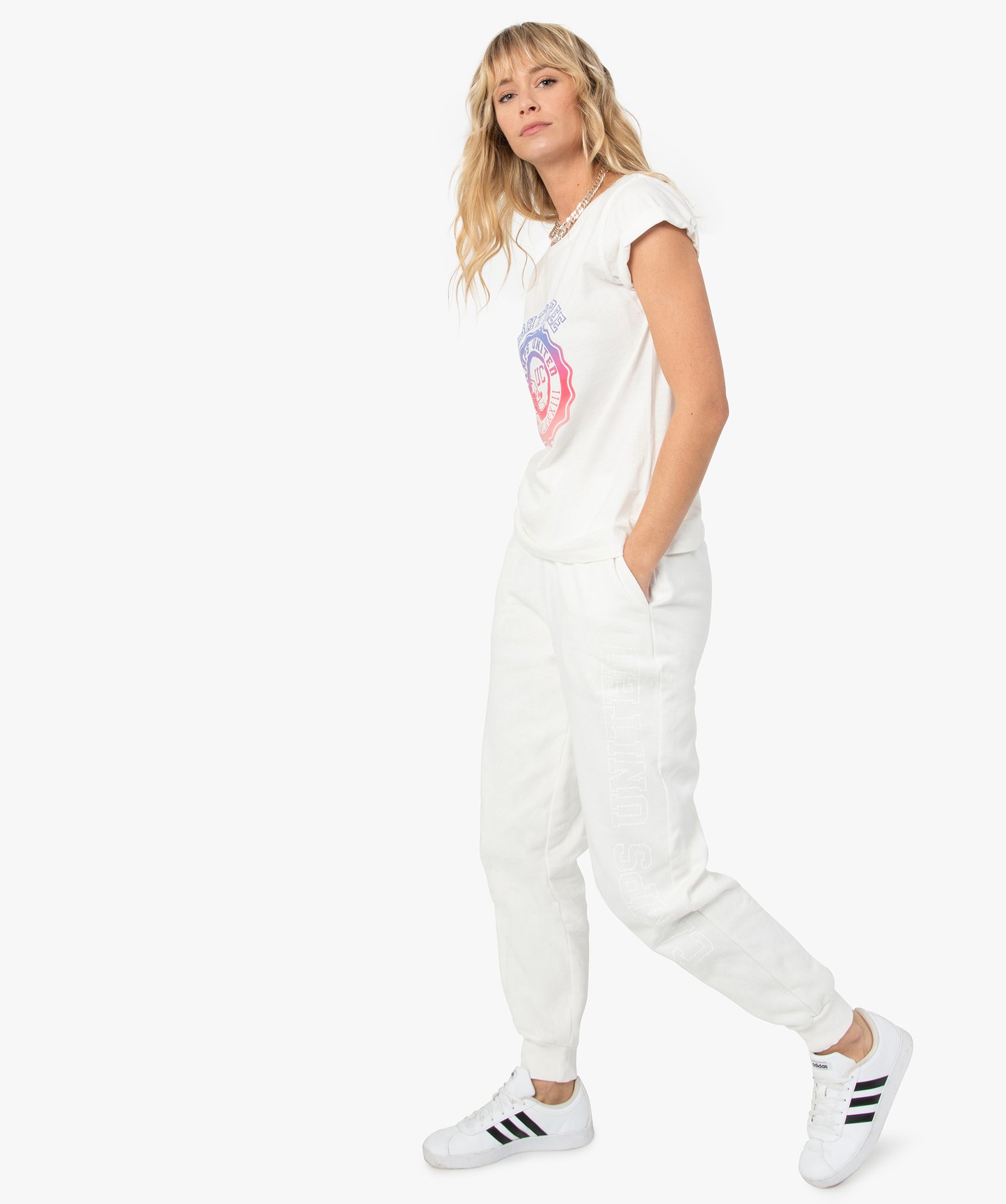 Pantalon de jogging femme – Camps United ecru | GEMO