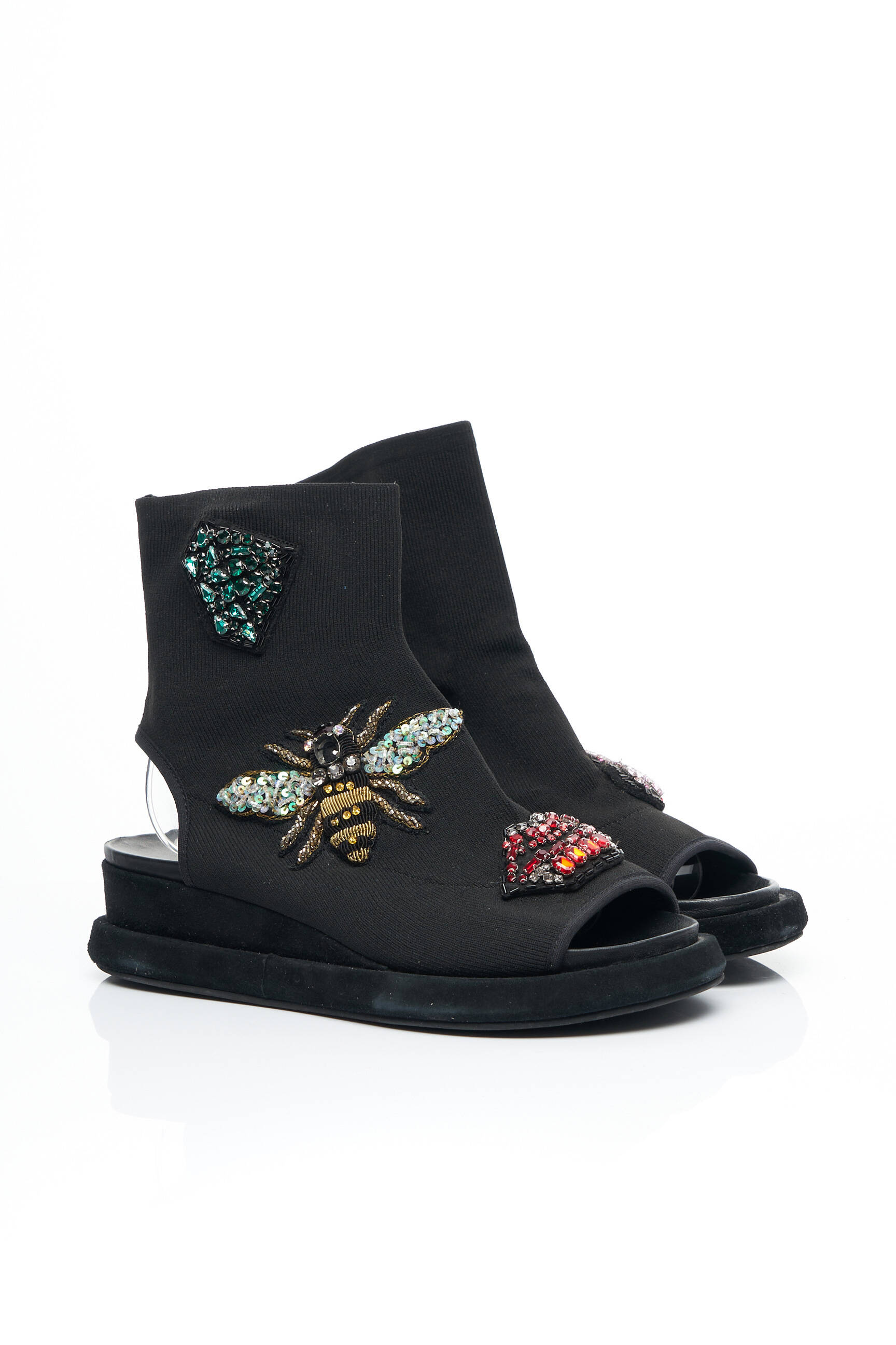 Elena Lachi Sandales Nu Pieds Femme couleur noir